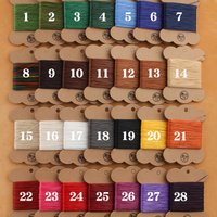 30M Embroidery Leather 1/3pc Hand Sewing Thread Flat Wax Thread Polyester Thread Braided Bracelet And Hand Rope Leather