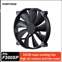 PHANTEKS F200SP Computer Case Fan 20CM High Air Volume 4Pin PWM Quiet CPU Cooling Fan Hydraulic bearing