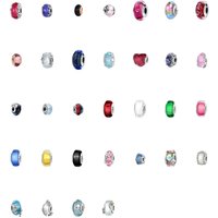 925 Pure Silver Pendant Glass Bead Beads Compatible with Original Bracelet Necklace for Men and Women DIY Jewelry Gift
