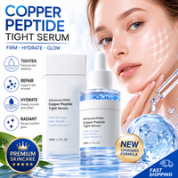 Advanced Copper Peptide Facial Serum Firming Lifting Skin Elasticity Hyaluronic Acid Hydrolyzed Collagen Peptide Serum
