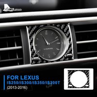 Real Soft Carbon Fiber Sticker For Lexus IS250 300 350 200T 2013 2014 2015 2016 LHD RHD Car Clock Panel Frame Interior Trim