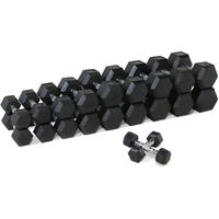 Cheap Rubber Hex Dumbbells Gym Equipment Weights Adjustable Dumbbell Muscle Exercise for Fitness Sport Weights Dumbbells
