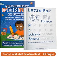 French Letter Tracing Practice Book for Kids Children Homeschooling Alphabet Recognition Early French Literacy Learning Workbook