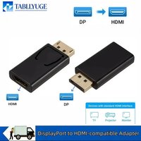 1080P DisplayPort to HDMI Adapter DP to HDMI Adapter Male to Female Video Audio Converter Suitable for PC Laptop Projector
