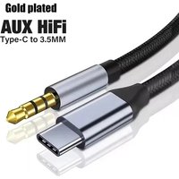 USB Type C To 3.5mm Aux Adapter Type-c to 3.5mm Jack Audio Cable Connector Earphones Cable Audio Converter Headphone Accessories