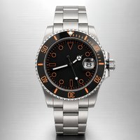 LARIMOKER 40.5mm NH35 PT5000 Automatic Diver Watch Men Ceramic Bezel Sapphire Crystal Stainless Steel Waterproof