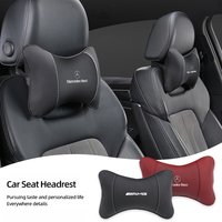 1Pcs Car Interior Seat Headrest Neck Pillow Hubcap For Mercedes Benz AMG GLC GLE CLA GLK W204 W205 W206 W211 W212 W203 W169 W220