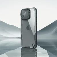 NILLKIN for iPhone 16 Pro Max / 16 Pro Case iceblade Prop Lens Ultra-Thin clear transparent Camera Stand Protection Back Cover