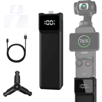 Portable Battery Handle for DJI osmo Pocket 3/Pocket 4 Extended Accessories Battery Handle 5000mAh Mobile Power with MINI Tripod