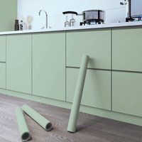 8MSelf-adhesive Film Matt Solid Color Sticker Furniture Kitchen for Cupboards Tables Wall DIY Renovation Wallpaper contact paper
