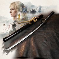 40inch Kill Bill Katana Sword Sabre Ninja Knife Blade Schwert Real Size Japanese Samurai ABS Safe Unsharpened Decor Toy Gift