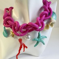 2026New women's personalized woven design simple drawstring statement necklace