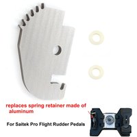 Mise à niveau de la pièce de rechange pour Logitech Saitek Pro, pédales de gouvernail de vol, support à ressort, support de tir en acier allié