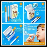 Bubble Blowing Cigarette Box Decompression Abstract Toy Simulation Cigarette Box Creative Atmosphere Shooting Props Small Toys