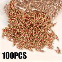 100Pcs Tire Valve Cores for Bicycles, Motorcycles, Cars, and Trucks, Zinc Alloy Valve Stems