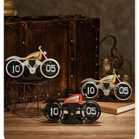 Vintage Flip Clock | Retro Digital Desk Clock with Large Auto-Flip Numbers |Battery Powered | Unique Home Office Décor&Gift Idea