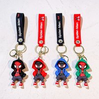 Spider-Man Hoodie Keychain, 3D Superhero Figure Pendant, Backpack Charm & Holiday Gift for Kids & Fans