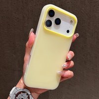 Luxury Candy Color Clear Matte Phone Case For iPhone 17 16 15 14 13 12 11 Pro Max Plus 17 Air Shockproof Bumper Soft Jelly Cover