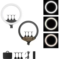18-Zoll-Ringlicht 18F 9 Stile zur Auswahl NEU 45CM / Großes Ringlicht 18 Zoll Selfie LED-Videoleuchte mit Stativ und Handyhalterung für YouTube Live, Licht, Foto und Fotostudio