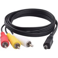 Remplacement VMC-15FS VMC-30FS 10Pin Audio Vidéo Câble AV TV-Out rette Compatible avec Sony Handycam Caméscope Caméra DCR-SR90/ DP