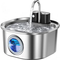 3L Stainless Steel Wireless Recharging Sensor Cat Water Fountain Auto Drinking Fountain For Cats Dog Drinker Pet Dispenser Bowl
