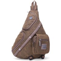 High Quality Canvas Men Messenger Chest Bag Cross Body Rucksack Laptop Satchel Climb Back Pack Single Shoulder Bag