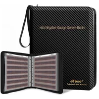 eTone Brand New Refined Film Negative Storage Kit Album Protector Zipper Binder Storage Box with 50pcs Acid-Free Sleeves