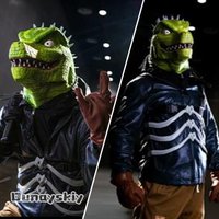 CR6.9*Dorohedoro Caiman Lizard Face Armor Set Cosplay Costume Anime Game Character Outfit Furry Furrsuit Dragon Halloween Party