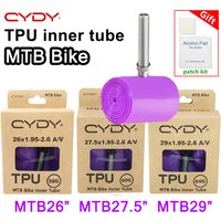 CYDY TPU MTB Bike Inner Tube Camera 29 26 27.5 29x1.95-2.6 Inch Mountain Bicycle Tire Schrader Valve AV pneu 29er Cycling Tube