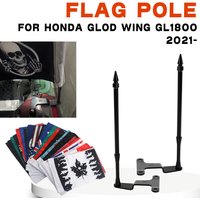 Fits For Honda Gold Wing GL 1800 2021+ Goldwing GL1800 Tour Trunk Flag Pole Mount Bracket Motorcycle Flagpole Global Banner
