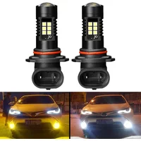 2pcs Fog Light Bulb H8 H11 H16 JP LED Bulbs HB4 9006 HB3 9005 LED Car Driving DRL Auto Lamp 6000k White Golden Yellow 12V 1200LM