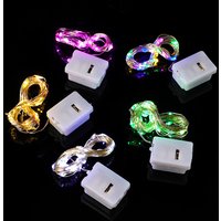 5Pcs LED Fairy Lights Battery Operated Remote Copper Wire Light Garland For Christmas Wedding Party Decoration String Lights