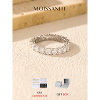 MODIAN Dazzling D Color Moissanite Eternity Band Rings 925 Sterling Silver Luxury Stackable Fashion Ring For Women Fine Jewelry