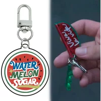 South Korean Drama TV Series Shining Twinkling Watermelon Keychain Unisex Viva la vida Acrylic Pendant Keyrings Accessories