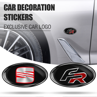 3D Aluminum Badge Car Body Fender Decoration Trunk Sticker For Seat Mk1 Mk2 Mk3 5f 1p Cupra Ateca Leon lbiza 6f FR Cordoba Arona