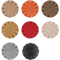 2Pieces Easy to Use Place Mats Delicate Table Dishes Mats with Ruffled Brims for Upscaled Dining Experiences A2BB