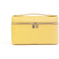 Hong Kong Spring Ostrich Pattern LP Lunch Box Bag Leather Handbag Makeup Bag Shoulder Bag Crossbody Phone Bag Women's Bag