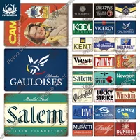 Putuo Decor Cigarette Brand Vintage Tin Sign Fashion Metal Poster Wall Decoration Club Man Cave Smoke Shop Advertising Plate