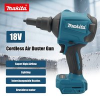 Makita DAS180 18V Cordless Brushless Air Blower Multifunction Dusting Machine Inflator Tool Air Dust Removal Gun with Nozzle image 4