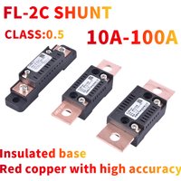 CG FL-2C 10A20A15A30A40A50A60A75A100A 75mV Digital Voltage Meter DC Analog Ammeter Current Shunt Resistor Manufacturer With Base
