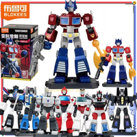 BLOKEES Transformers Star Edition 1nd Building Block Assembly Model Man Optimus Prime Megatron Assemble Toy Children's Gift