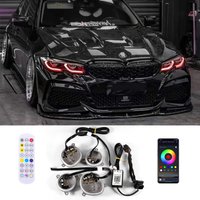 Angel Eyes DRL RGBW App control For BMW 3 Series G20 G21 320i 330i M340i 340iX Laser Headlight multicolor bluetooth 8737145