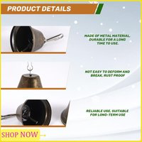 Especial 30 Pcs Bells Craft Small Bells Brass Bells Vintage Bells With Hooks For Hanging Wind Chimes Making Dog Training