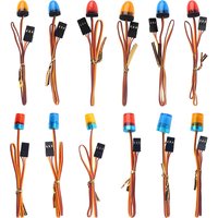 Ultra Bright LED Flash Lights Alarm Lamp with Strobing-Blasting/Flashing/Rotating for 1:14 RC Tamiya Tractor Police Car