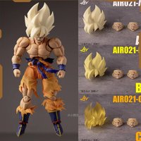 New AIR Studio AIR021 Battle Damage Son Goku Super Saiyan Head Sculpt Accessories Kit Dragon Ball Ssj Goku Action Figure Models