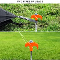 6pcs Tent Pegs Metal Heavy Duty Strong Kit For Camping Tents Hard Ground