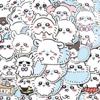 54pcs new Japanese Chiikawa cute and cute Momonga sticker cartoon mobile phone case ipad water cup sticker waterproof