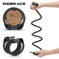 RIDERACE Password Cable Lock Multipurpose Bicycle Electric Scooter Motorcycle Portable Anti-theft E-Bike Road Cycling Bike Lock
