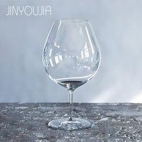 JINYOUJIA 23oz 750ml Big Belly Wine Glass Perfect Flawless Crystal Glass Material Handmade Short Handle Japan Kimura Style Cups