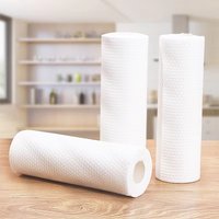 Paper Towels,Kitchen Cleaning Disposable Absorbent Towel,Non Woven Dish Towel Roll,Absorbent & Durable,50 Sheets Per Roll